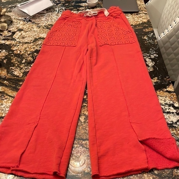 Nwot Anthropologie palazzo pants burnt orange 🍊 - Picture 1 of 11